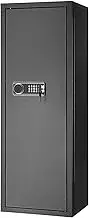 8-10 Rifles Safe, Rifle Safe with Lock & Digital Keypad, Quick Access Tall Storage Cabinet with Removable Shelf, Rifle Cabinet for Home Rifle and Shotguns