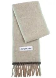 Acne Studios Vally Alpaca-blend Scarf - Beige ONE SIZE