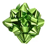 12 Inch Large Gift Bow Metallic Christmas Bows Bright Green for Gift Wrap