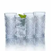 Mikasa Ballard Braide Highball Glasses Set of 4