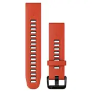Garmin QuickFit Red/Graphite 20 mm Flame Silicone Watch Band