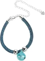 Garneck Pet Collar Adjustable Cat and Dog Collar with Bell Extension Chain Pet Necklace Jewelry for Wedding Party Small and Medium Pet