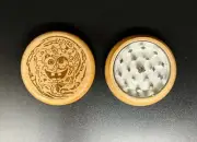 SpongeBob double side engraving wood kitchen herb grinder Christmas Custom gift