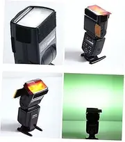 HOMSFOU 12 Colors Filter Gel Kit for Camera Flash Belt Fixed Design Enhance Image Lighting