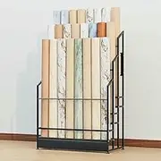 Commercial Textile Cloth Roll Organizer, Save Space, Resistant Metal Display Shelf, Tablecloths, PVC Movies, Pair Color Change Wraps