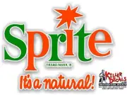 (SPRITE#1) 6"X 4.6" SPRITE ITS NATURAL SODA DECAL POP VENDING MACHINE COOLER