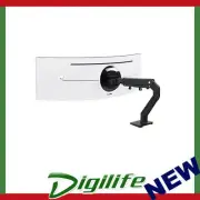 Ergotron HX Desk Curved Monitor Arm Mount with HD Pivot - Black 45-647-224