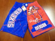 MITCHELL & NESS NBA HWC PHILADELPHIA 76ERS ALLEN IVERSON PLAYER BURST SHORTS L