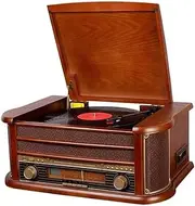 Vinyl Record Player Bluetooth Turntable with Built-in Speakers and USB Belt-Driven Vintage Phonograph Record ， for Entertainment and Home Decoration