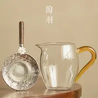 在飛比找蝦皮購物優惠-高硼矽玻璃 公道杯 加厚 耐高溫 茶海 分茶器 家用 茶漏 