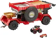 Hot Wheels Monster Trucks Downhill Race & Go Play Set Multicolor
