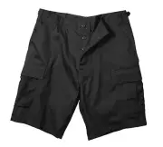 Rothco 7047 Black Rip-Stop BDU Shorts