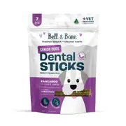 Bell & Bone Kangaroo Senior Dental Sticks Dog Treats Large