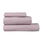 Logan & Mason Plain Dyed Flannelette Sheet Set-King