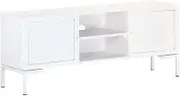 TV Stand Table, Modern Entertainment Center, Media Cabinet with Storage Shelves, Solid Wood Television Stands, Rustic Console for Living Room, Bedroom Furniture