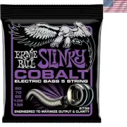 Cobalt Slinky 5-String Electric Bass Strings 50-135, Enhanced Output & Clarity