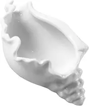 GREENADSCAPE Ceramic Conch Trinket Dish Elegant Jewelry Holder for Necklaces Earrings Keys Decorative Storage Tray for Home Dresser Bedroom Living Office present for Women