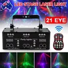 21 EYE LED Stage Laser Light DMX RGB Strobe Projector DJ Disco Party Lamp 2025