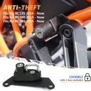 Black Motorcycle Anti-Theft Helmet Lock with 2 Keys Fits for RC125 RC390 RC250