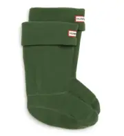 Hunter 1043 Kids Green Fleece Welly Boot Socks Sz XL 4-6K