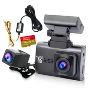 Elinz 4K 2K Dual Dash Cam WiFi GPS Car Camera Recorder WDR Night Vision Hardwire Fuse Kit 128GB U3 Card DVR