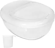 CONGARTENO Rice Dispenser Food Storage Container Airtight Capacity Rice Bucket with Measuring Cup Material Moisture Design for Grains Cereal and Beans Storage