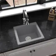 Quartz/Granite Composite 18 in. Single Bowl Drop-in or Undermount Kitchen Sink