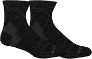 [Columbia] Unisex Hiker Quarter Socks Medium Weight 1 Pair, Charcoal, X-Large, Charcoal, X-Large
