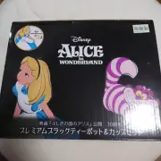 Alice In Wonderland 70th Premium Black Teapot & Cup Set Disney SEGA New