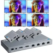 HDMI Extender Splitter Over Cat6/7 up to 100M(328fts) 4K@30Hz HDMI Splitter E...