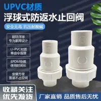 在飛比找蝦皮購物優惠-【水管配件】透明PVC止回閥排水管單向閥水塑膠下水管25逆止