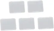 DECORNIJIA 5 Pcs Transparent Plastic Storage Box Versatile Container Tool Box for Electronics Components and Daily Essentials Durable PP Cover for Easy Organization