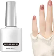 8 in 1 Nail Glue Gel, Artificial Nail Glue Gel, Long Lasting Nail Gel, Nail Extension Glue, Acrylic Nail Glue Gel, Nail Tips Glue Gel, Multi-Use Nail Glue Gel, 8-in-1 Nail Gel,