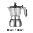 Espresso Maker Pot Coffee Maker Pot Stainless Steel Italian Portable Pot for