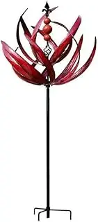 Wind Spinner for Yard Garden Yard Lawn Outdoor Decor Outdoor Wind Sculptures Metal Large with T4r2 Stake