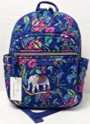 Vera Bradley Backpack in Cotton Kerala Elephants