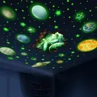 Glow in the Dark 3D Galaxy Solar System Wall Decals, Planets and Stars Stickers