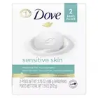Dove Beauty Soap Bar Sensitive Skin Hypoallergenic Fragrance Free 2ct Pack of 24