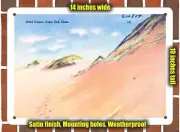 METAL SIGN - Massachusetts Postcard - Sand Dunes, Cape Cod, Mass. 2