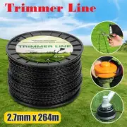 2.7MMx264M Trimmer Line Whipper Snipper Cord Wire Brush Cutter Brushcutter Nylon