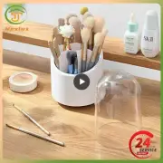 Rotating Makeup Brush Holder With Lid Luxury Cosmetic Organizer Lipstick Eyebrow
