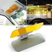 Car Sun Visor, 2 in 1 Universal Day and Night Anti-Glare Visor Sun Visor Extender, Visor Blocker, Night Vision Anti-Dazzle Windshield Driving Visor, UV-Filtering Eye Protector for SUV