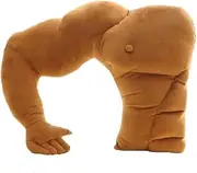 J & L 3D simulations New Oversized Boyfriend Pillow Washable U-Shaped Pillow Boyfriend Hippocampus Muscle Sleep Long Lazy Sleep Plush Pillow (Muscle)