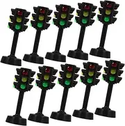 CORHAD 20 Pcs Traffic Light Model Traffic Lights Toy LED Traffic Stop Light Traffic Lights Toy Stop Signals Model Traffic Signs Traffic Model Toys Lamp Globe Sound Traffic Light Abs