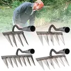 Metal Telescopic Rake Leaf Leaves Grass Weed Lawn Garden