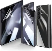 For Galaxy Z Fold 5 Hydrogel Front Screen Protector + Inside TPU Film + Outer Film + Back Cover Screen Protector + Camera Lens - 4in1 Pack