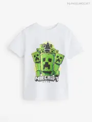 Angel & Rocket White Hartley Minecraft Film 100% Cotton T-Shirt (W40380) | $39 - $48