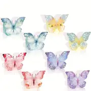 24pcs Tea Party Flower Decoration Snack Box 3D Butterfly Birthday Wedding Box