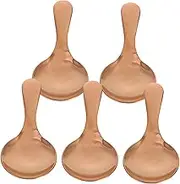 GLEAVI 5 Pcs Rose Gold Mini Spoons Stainless Steel Short Handle Spoons for Salt Sugar Desserts Tea and Coffee Thickened Design for Versatile Kitchen Use