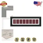 Stylish Wall Mount Black Picture Frame for 8 Photos - Ideal for Home Decor